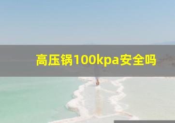 高压锅100kpa安全吗