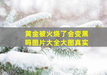 黄金被火烧了会变黑吗图片大全大图真实